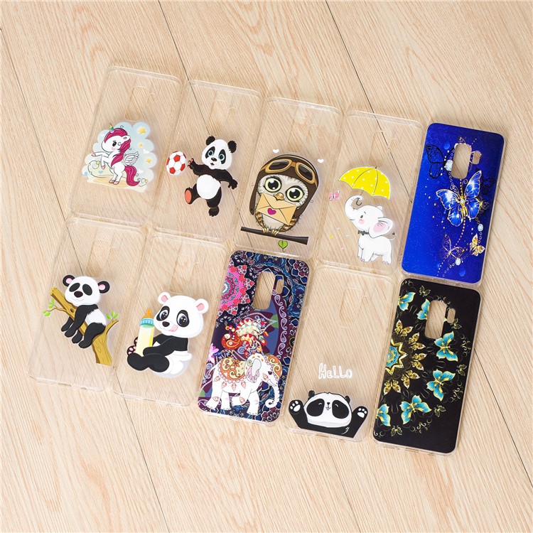 Pattern Printing Soft TPU Mobile Phone Case for Samsung Galaxy S9 Plus SM-G965 - Hello-10