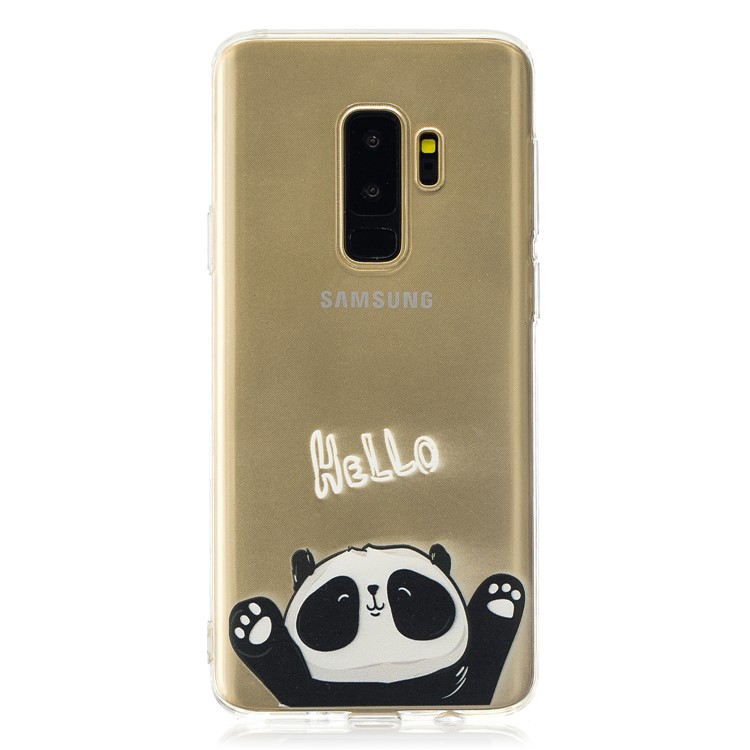 Pattern Printing Soft TPU Mobile Phone Case for Samsung Galaxy S9 Plus SM-G965 - Hello-3