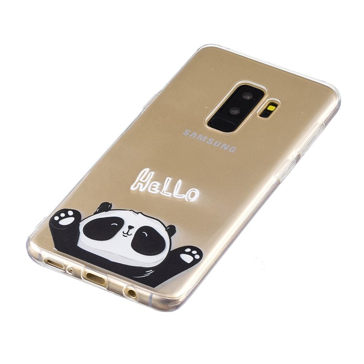 Pattern Printing Soft TPU Mobile Phone Case for Samsung Galaxy S9 Plus SM-G965 - Hello-4