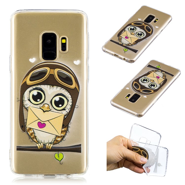 

Шаблон Для Печати Корпус Для Мобильного Телефона TPU Для Галактики Samsung S9 SM-G960 - Шаблон Совы