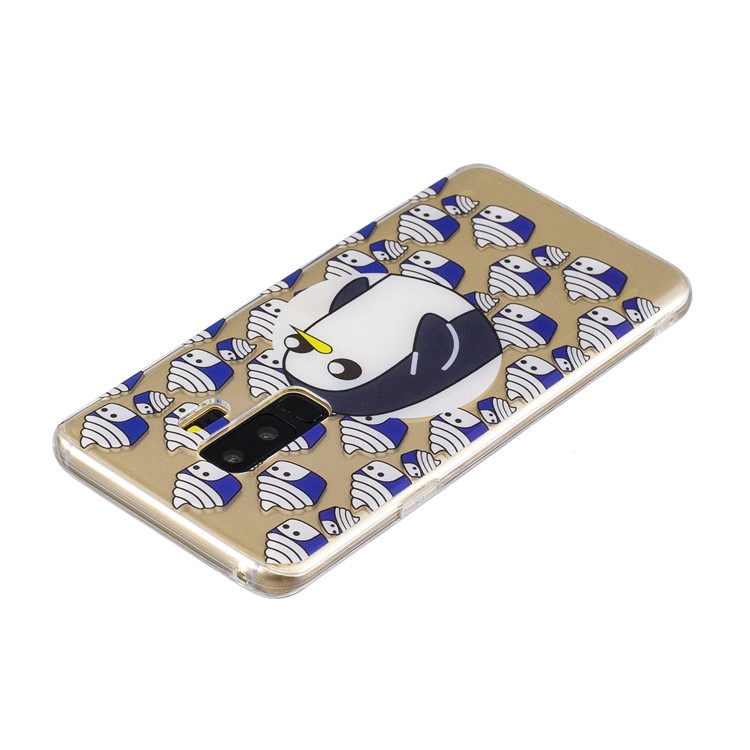 Patterned IMD TPU Phone Case for Samsung Galaxy S9 Plus SM-G965 - Penguin and Ice Cream-3
