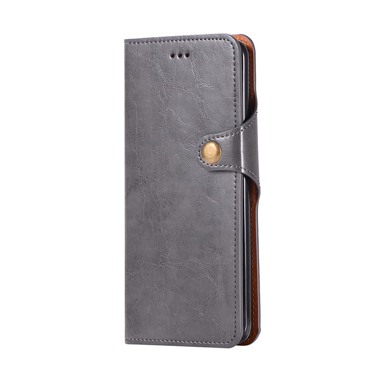 Crazy Horse PU Leather Wallet Cover + Detachable Leather Coated TPU Case for Samsung Galaxy S9+ SM-G965 - Black-2