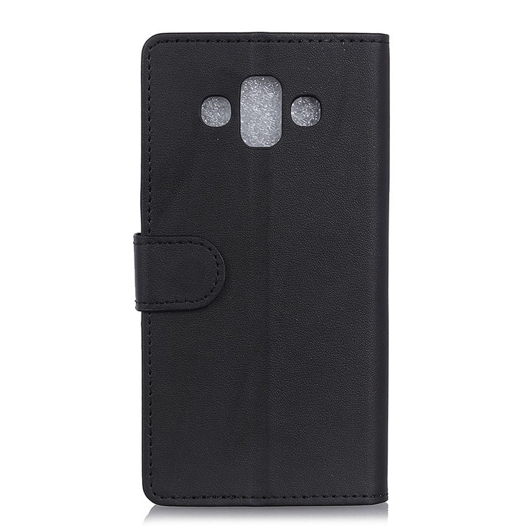 Wallet Stand Protective Leather Phone Case for Samsung Galaxy J7 Duo - Black-3
