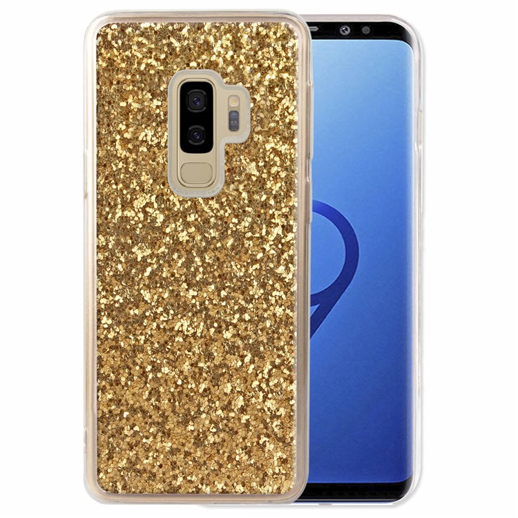 Glittery Sequins TPU Mobile Cover for Samsung Galaxy S9+ G965 - Gold-1