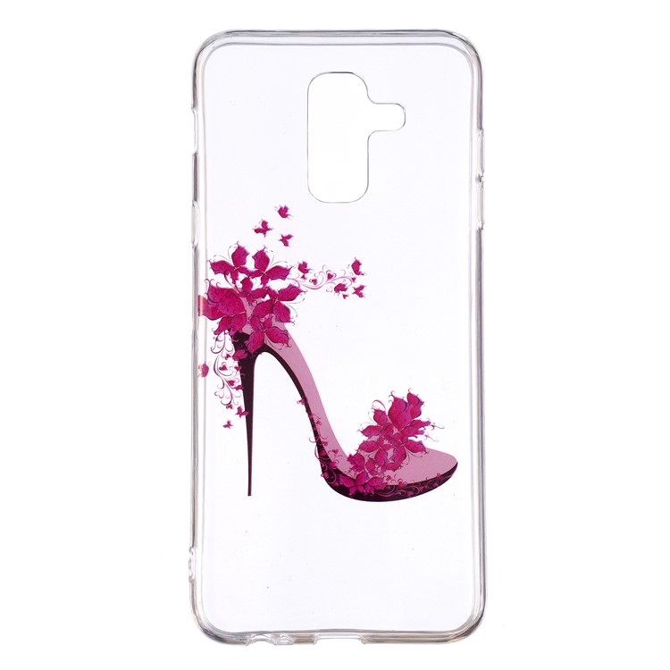 

IMD Pattern TPU Phone Protection Case for Samsung Galaxy A6 Plus (2018) / A9 Star Lite - Rose High Heel, Galaxy A6+ (2018)