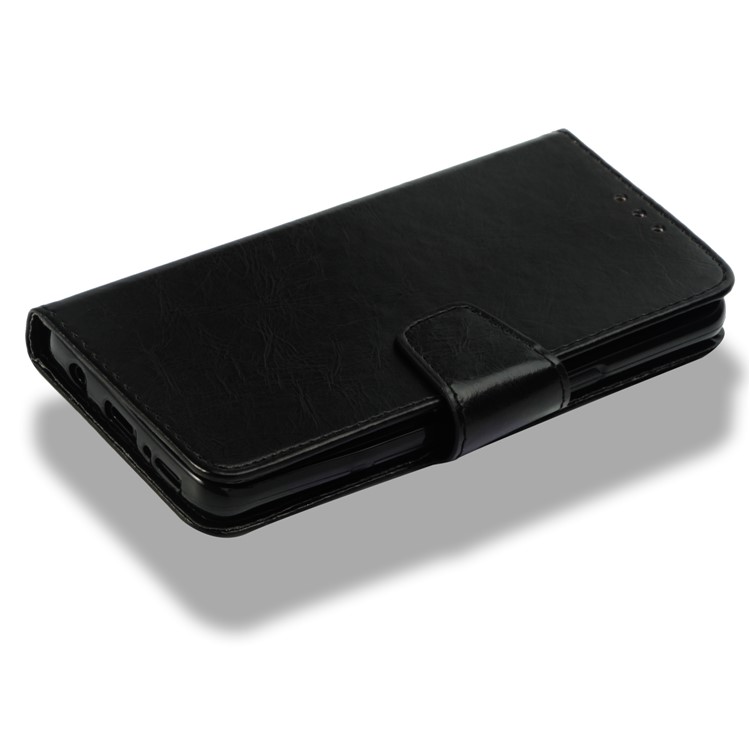 Vintage Oil Buffed Leather Stand Wallet Case for Samsung Galaxy S9 SM-G960 - Black-7