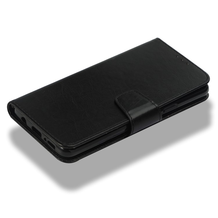 Vintage Oil Buffed Leather Stand Wallet Case for Samsung Galaxy S9 Plus SM-G965 - Black-7