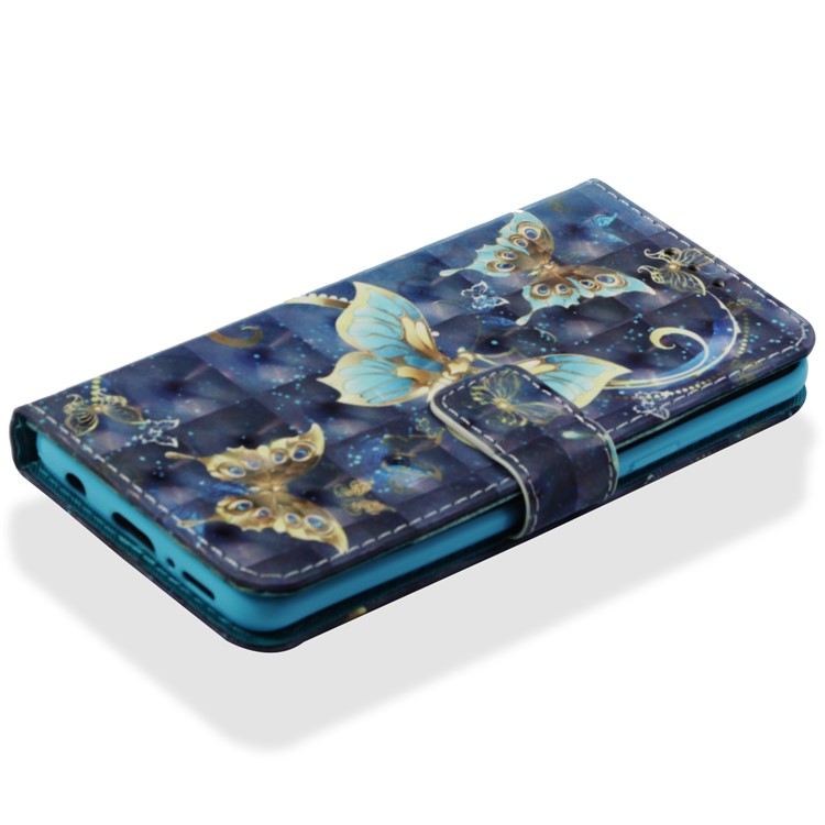 Pattern Printing Leather Wallet Case for Samsung Galaxy S9 SM-G960 - Vivid Butterfly-8