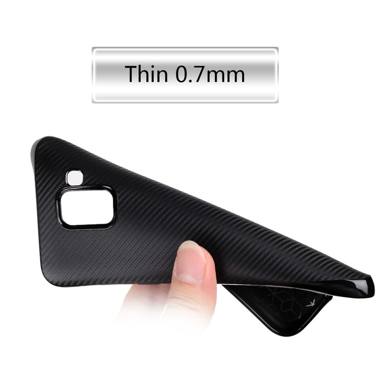 Carbon Fiber Texture TPU Back Case for Samsung Galaxy J6 (2018) - Black-3