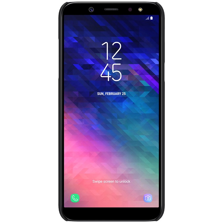 NILLKIN for Samsung Galaxy A6+ (2018) Super Frosted Shield PC Hard Case + Screen Film - Black-2