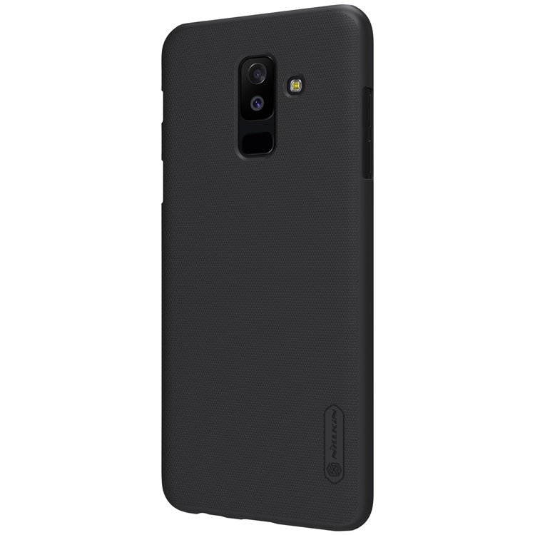 NILLKIN for Samsung Galaxy A6+ (2018) Super Frosted Shield PC Hard Case + Screen Film - Black-3