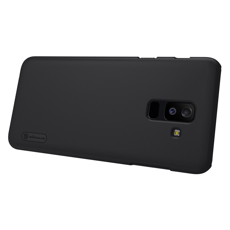 NILLKIN for Samsung Galaxy A6+ (2018) Super Frosted Shield PC Hard Case + Screen Film - Black-5