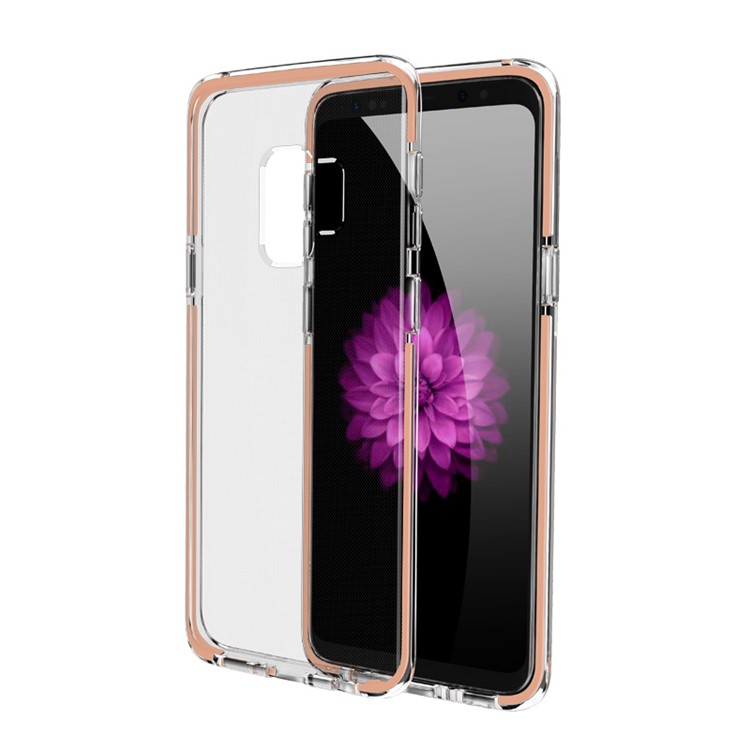 

ROCK Guard Серии TPU + TPE Гибридная Оболочка Мобильного Телефона Для Галактики Samsung S9 G960 - Розовый, Galaxy S9