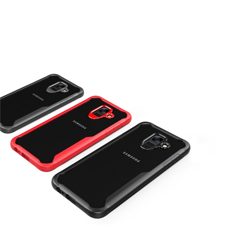 Shock Absorption PC + TPU Hybrid Case for Samsung Galaxy A6 (2018) - Black-19