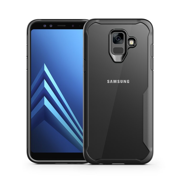 Shock Absorption PC + TPU Hybrid Case for Samsung Galaxy A6 (2018) - Black-3