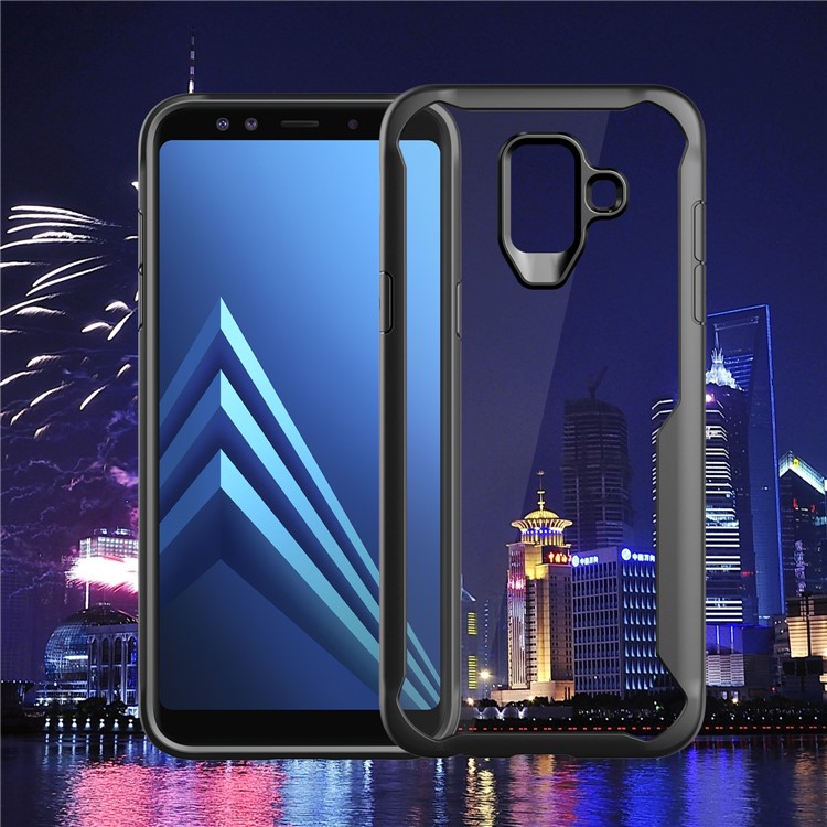 Shock Absorption PC + TPU Hybrid Case for Samsung Galaxy A6 (2018) - Black-5