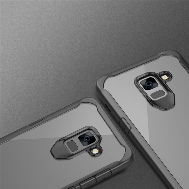 Shock Absorption PC + TPU Hybrid Case for Samsung Galaxy A6 (2018) - Black-11