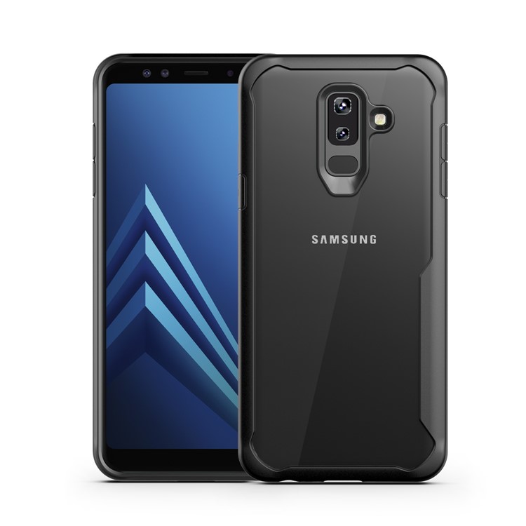 Shock Absorption PC + TPU Hybrid Case for Samsung Galaxy A6+ (2018) - Black-2