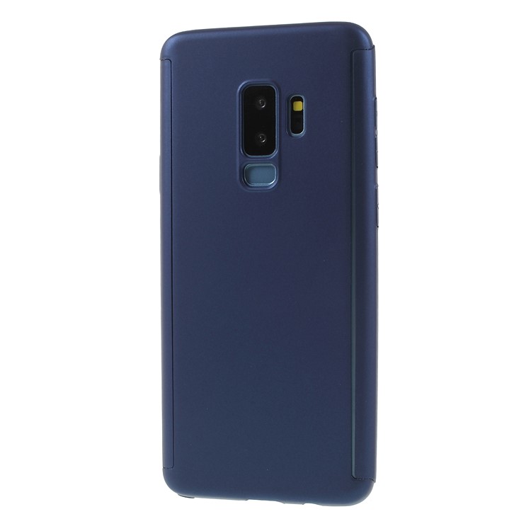 

Для Samsung Galaxy S9 Плюс G965 360 Градусов Полная Защита ПК Сотовый Телефон Крышка Оболочки + Изогнутый Закаленный Стеклянный Протектор Экрана - Синий