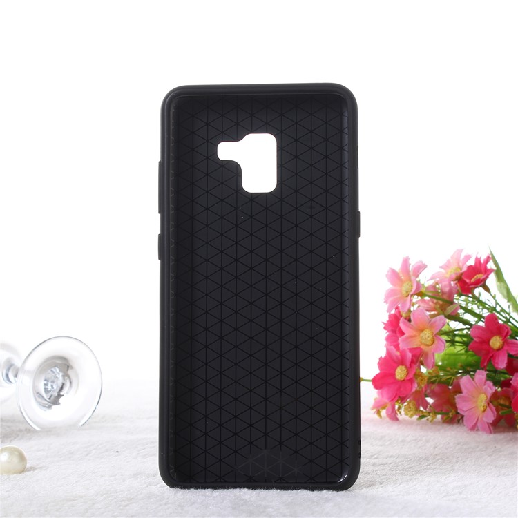 Embossment Cartoon Pattern TPU + PC Combo Cell Phone Shell with Kickstand for Samsung Galaxy A8 (2018) - Paris-6
