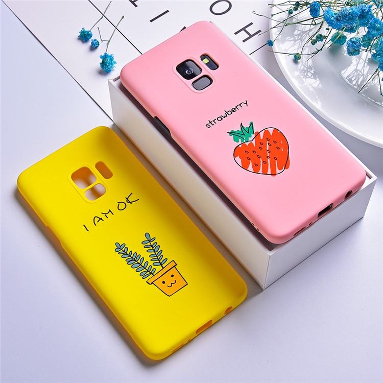 Fruit Series Pattern Printing Hard PC Case for Samsung Galaxy S9 SM-G960 - Pink-2