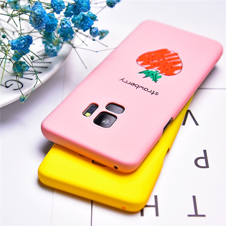 Fruit Series Pattern Printing Hard PC Case for Samsung Galaxy S9 SM-G960 - Pink-3