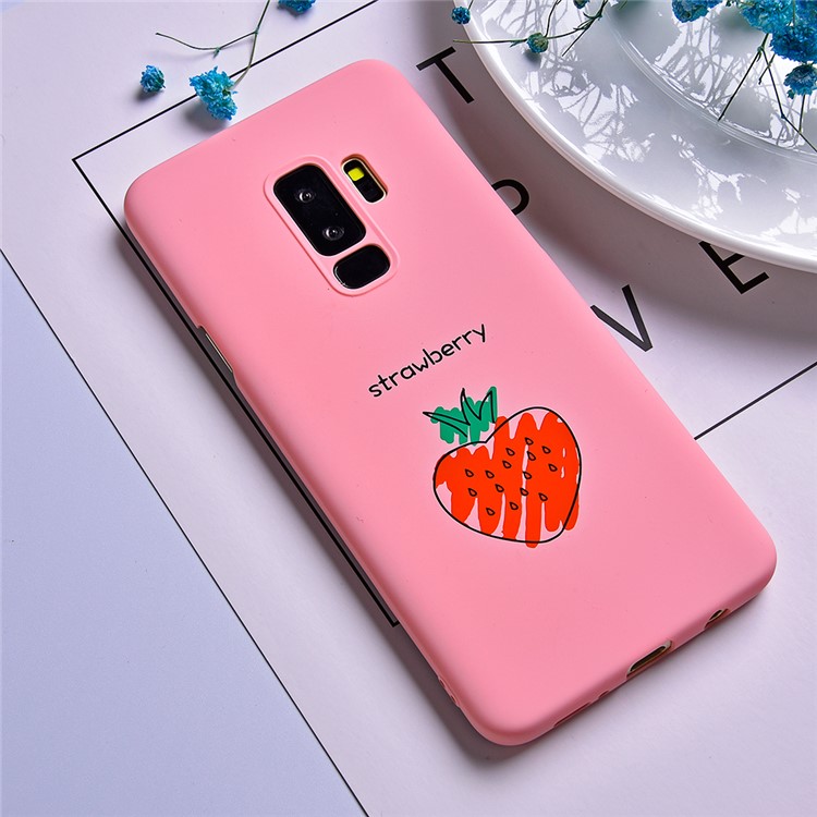 Fruit Series Pattern Printing Hard PC Case for Samsung Galaxy S9 Plus SM-G965 - Pink-1