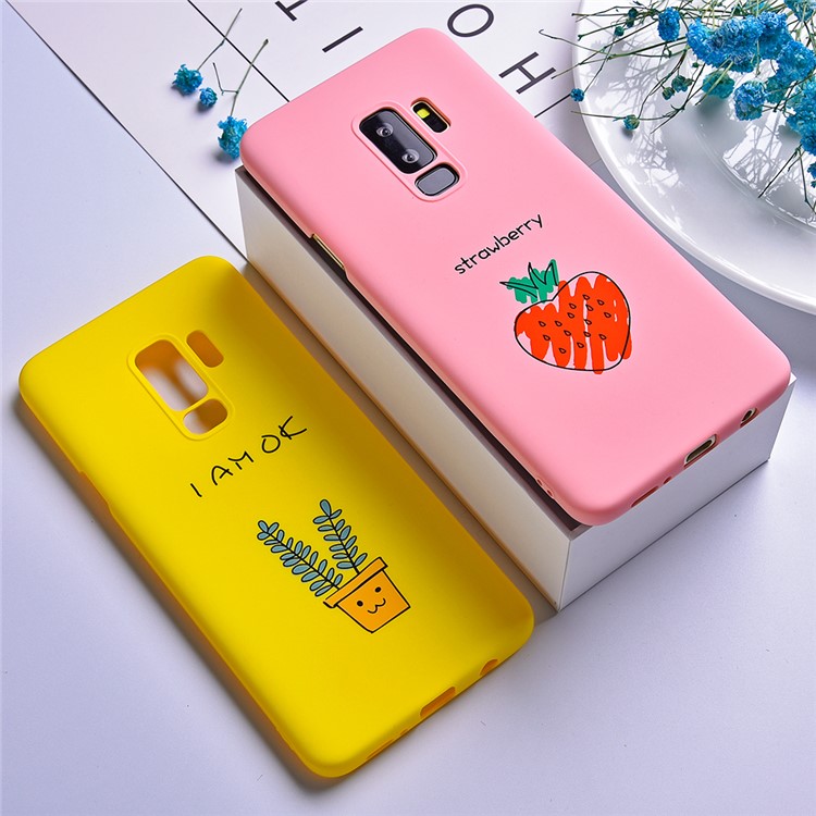 Fruit Series Pattern Printing Hard PC Case for Samsung Galaxy S9 Plus SM-G965 - Pink-5