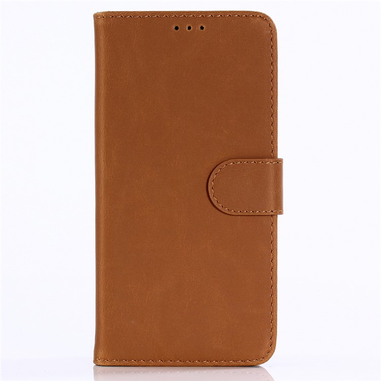 

Retro PU Leather Magnetic Wallet Stand Shell for Samsung Galaxy A6+ (2018)/A9 Star Lite - Brown