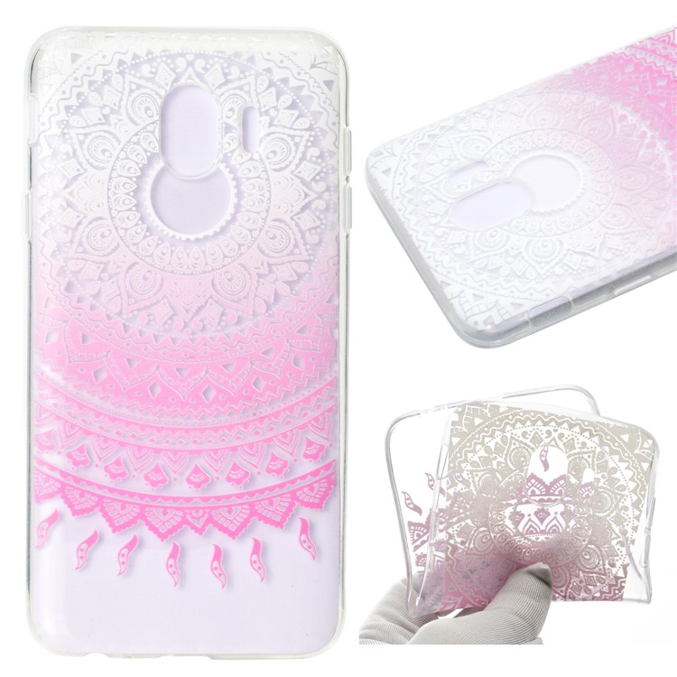 

Pattern Printing Soft TPU Phone Casing for Samsung Galaxy J4 (2018) - Pink Mandala, Galaxy J4 (2018)