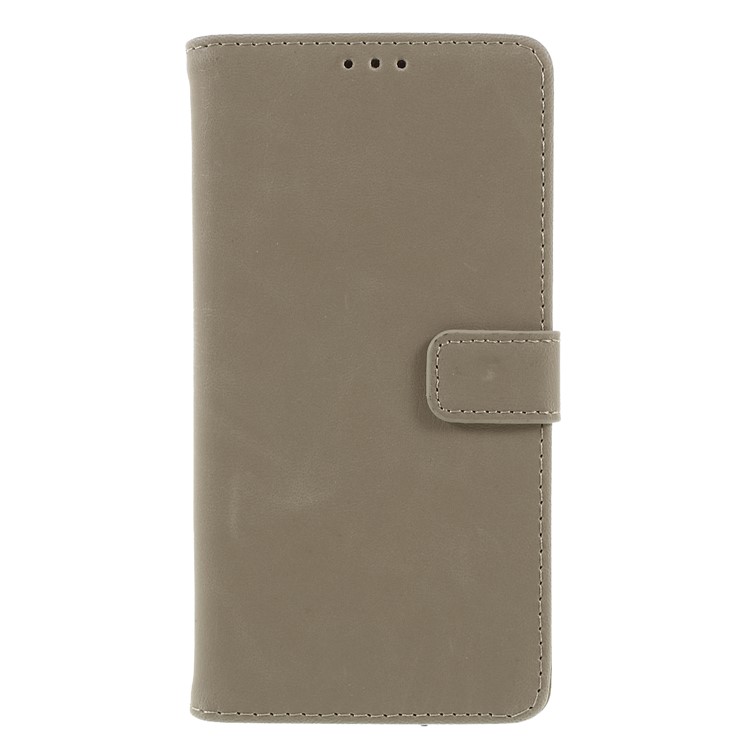 

Crazy Horse Texture Retro Style Leather Wallet Mobile Cover for Samsung Galaxy J6 (2018) - Grey
