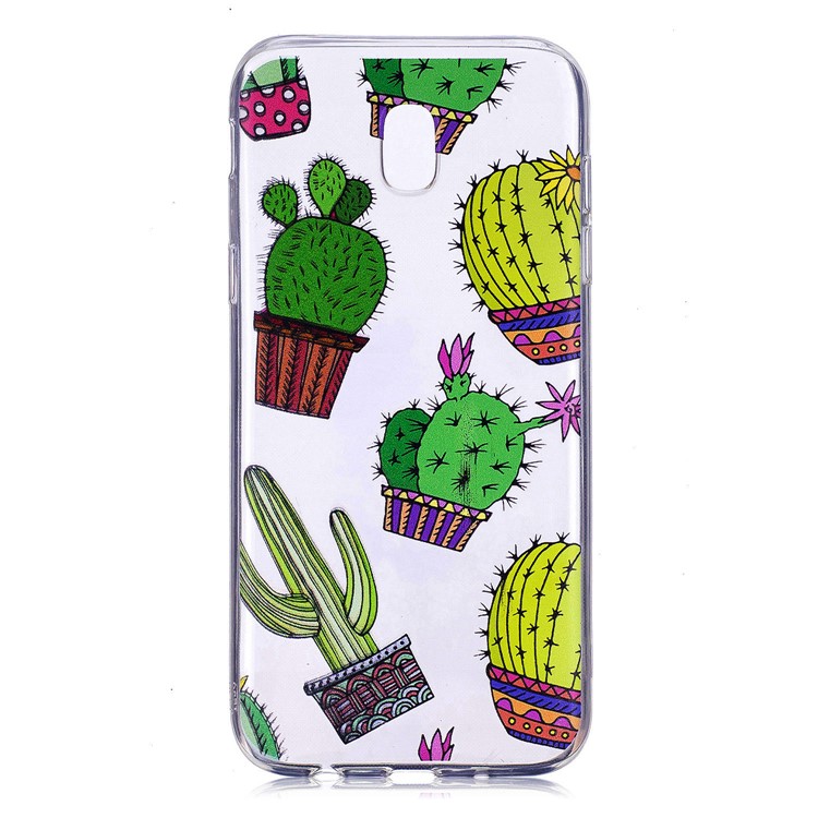 

Pattern Printing Soft TPU Back Cover for Samsung Galaxy J7 (2017) EU Version/J7 Pro (2017) - Cactus, Galaxy J7 (2017)