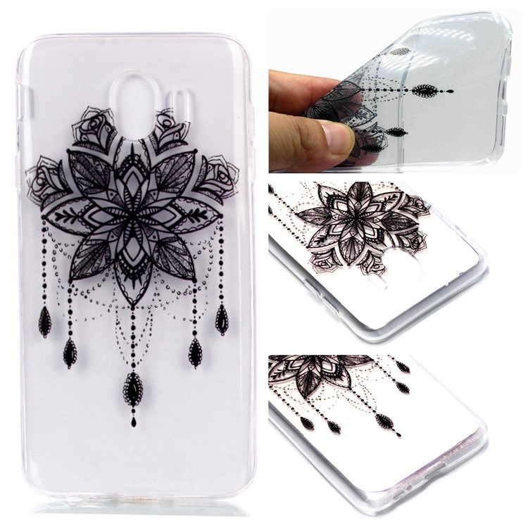 

Pattern Printing Soft TPU Mobile Phone Case for Samsung Galaxy J4 (2018) - Flower Dream Catcher, Galaxy J4 (2018)