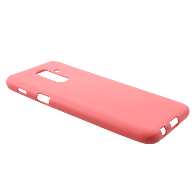 MERCURY GOOSPERY Matte Soft TPU Mobile Case for Samsung Galaxy A6+ (2018) - Red-2