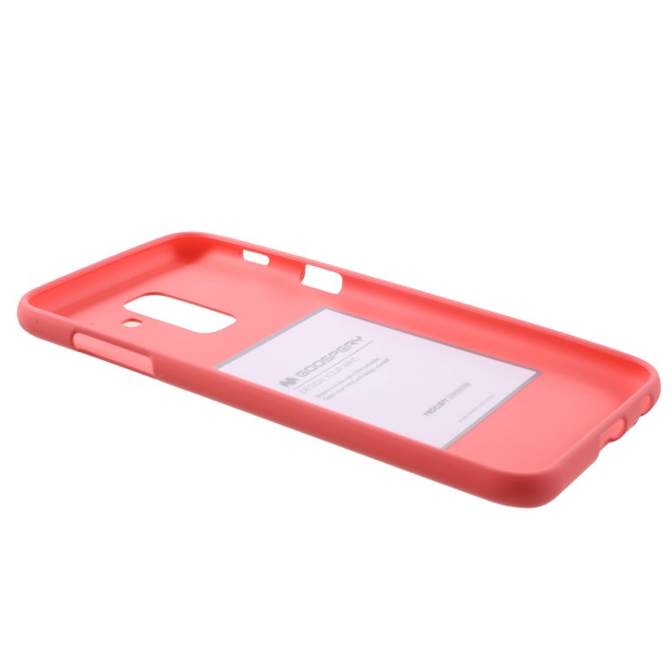 MERCURY GOOSPERY Matte Soft TPU Mobile Case for Samsung Galaxy A6+ (2018) - Red-3