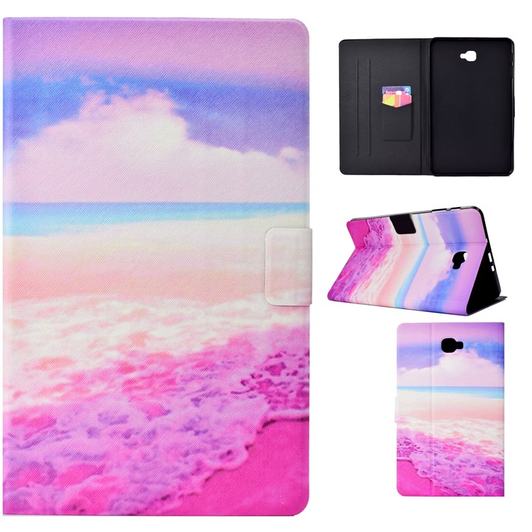 

Pattern Printing Stand Leather Smart Protector Cover for Samsung Galaxy Tab A 10.1 (2016) T580 - Sea, Galaxy Tab A 10.1 (2016)