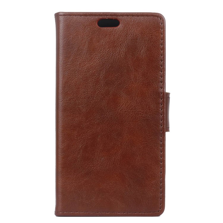 

Crazy Horse Leather Wallet Cover for Samsung Galaxy J3 (2018) / J3 Star - Brown