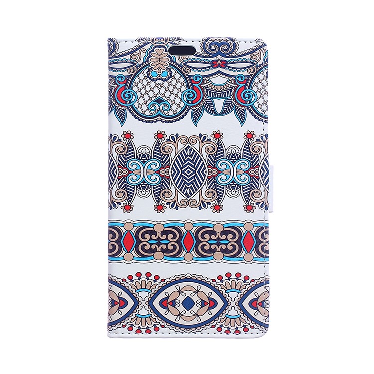 

Pattern Printing Wallet Leather Stand Cover for Samsung Galaxy J3 (2018) J337 / J3 Star - Arabic Floral Pattern