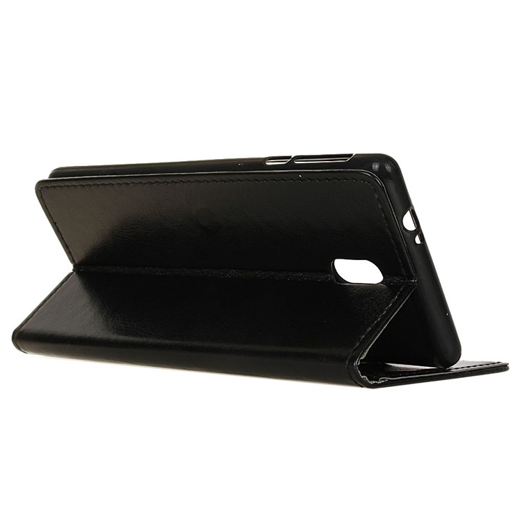 Crazy Horse Leather Wallet Case for Samsung Galaxy J7 (2018) - Black-6