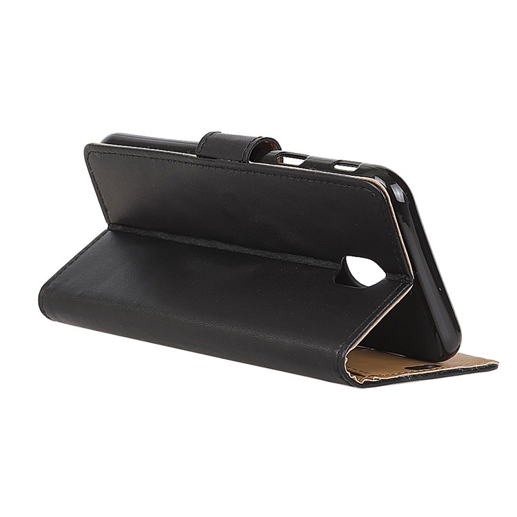 PU Leather Wallet Stand Case for Samsung Galaxy J7 (2018) - Black-4