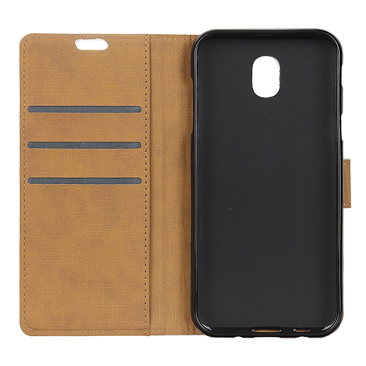 PU Leather Wallet Stand Case for Samsung Galaxy J7 (2018) - Black-7
