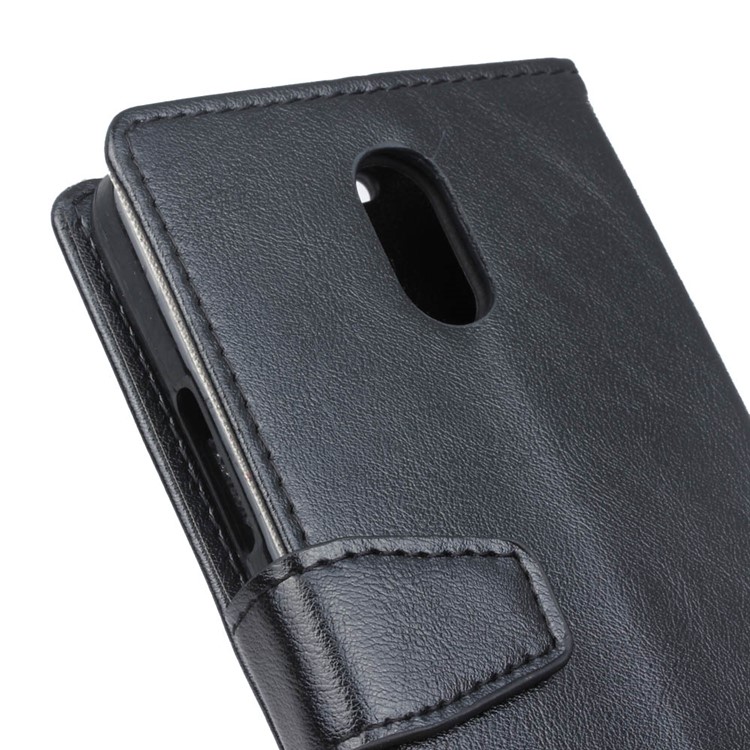 Crazy Horse Flip Wallet Leather Stand Case for Samsung Galaxy J7 (2018) - Black-3