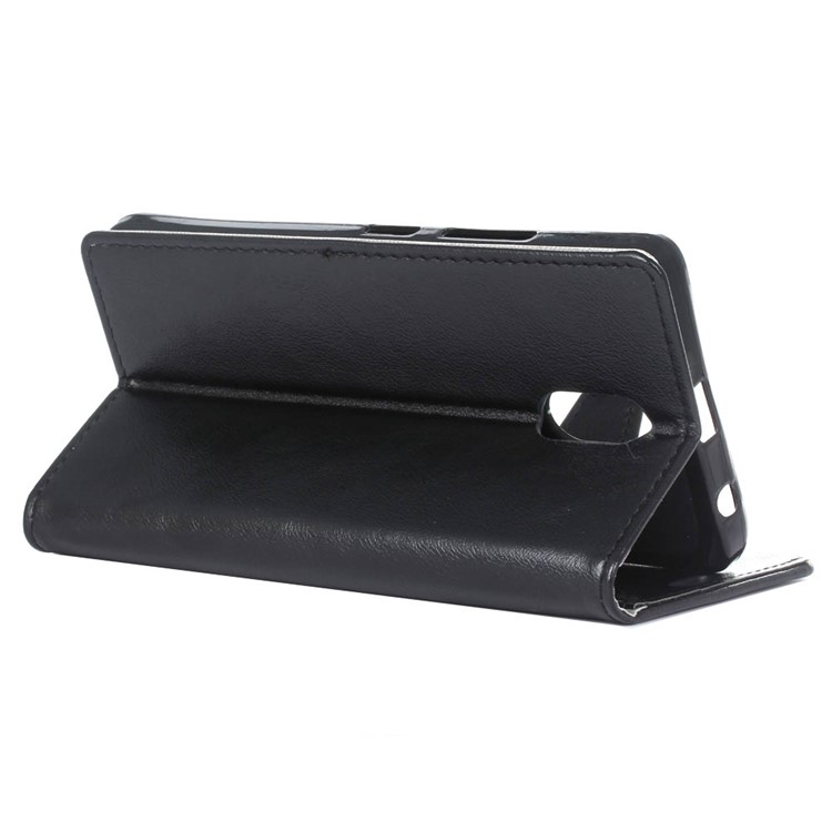 Crazy Horse Flip Wallet Leather Stand Case for Samsung Galaxy J7 (2018) - Black-5