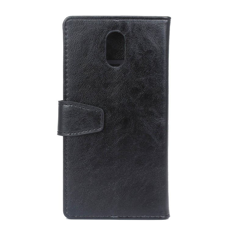 Crazy Horse Flip Wallet Leather Stand Case for Samsung Galaxy J7 (2018) - Black-7