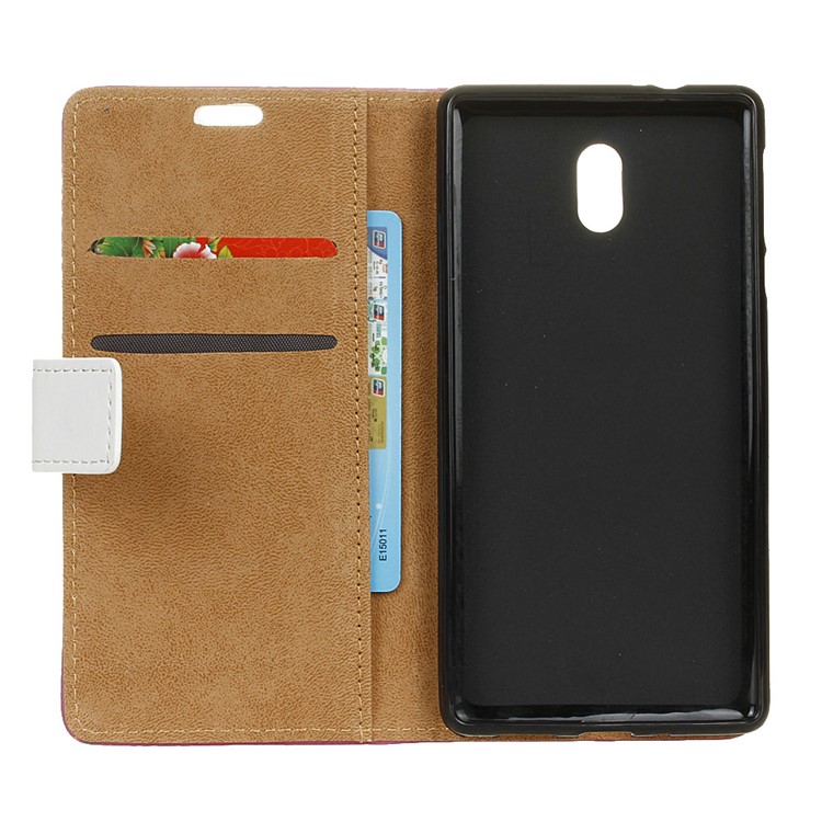 Pattern Printing Wallet Stand Leather Cell Phone Shell for Samsung Galaxy J7 (2018) - Arabic Floral Pattern-3