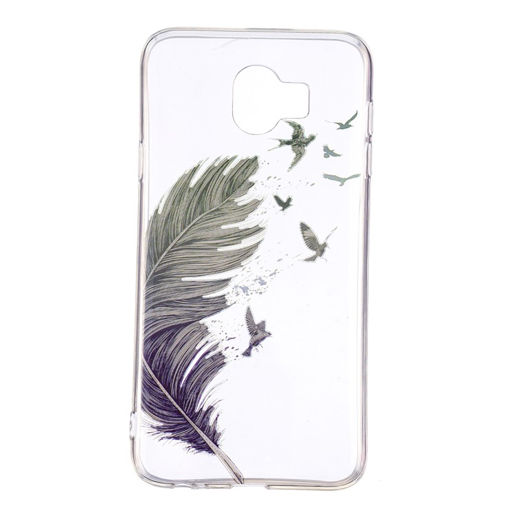 

Pattern Printing IMD Slim TPU Mobile Case for Samsung Galaxy J4 (2018) - Feather, Galaxy J4 (2018)