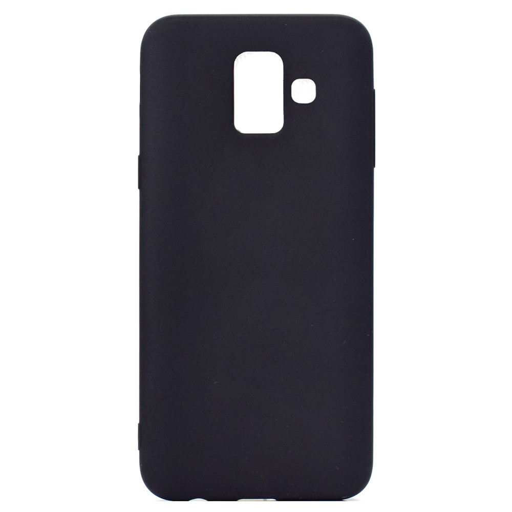 Case Soft Matte TPU Pour Samsung Galaxy A6 (2018) - le Noir-2