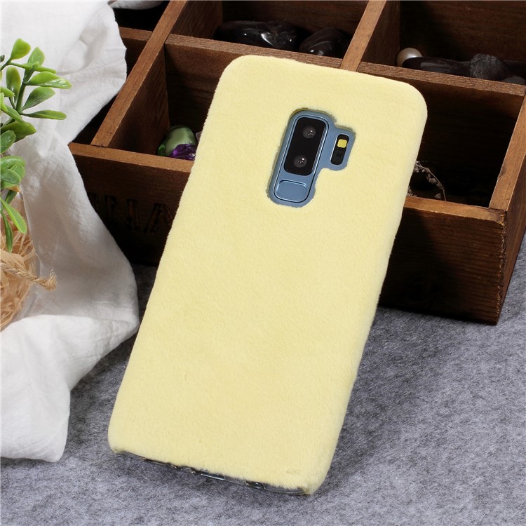 

Light Yellow - For Samsung Galaxy S9+ G965 Fluffy Fur Coated Soft TPU Protector Phone Cover