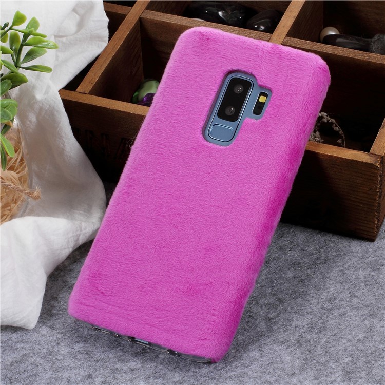

Purple - For Samsung Galaxy S9+ G965 Fluffy Fur Coated Soft TPU Protector Phone Cover
