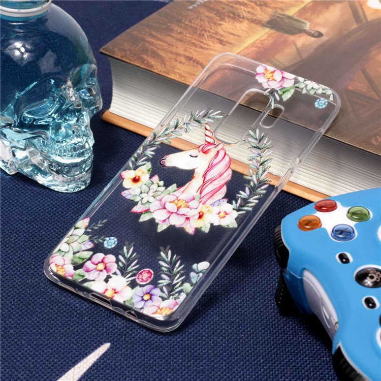 

Embossed Patterned Anti-drop TPU Back Shell for Samsung Galaxy S9+ SM-G965 - Unicorn Pattern